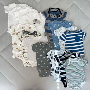 Set of 15 Boys Onesies Bundle 💙
